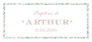 Etiquette perforée baptême Poisson liberty bleu Etiquette perforée baptême Poisson liberty bleu