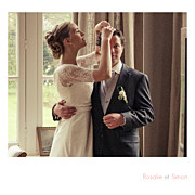 Carte de remerciement mariage Moderne photos (triptyque) blanc page 4