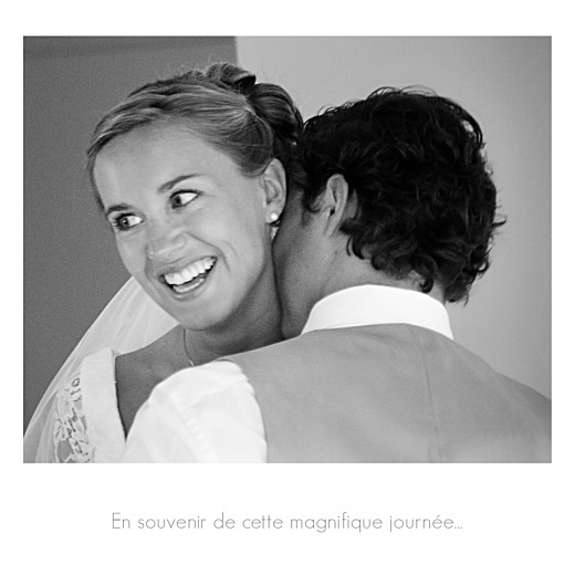 Carte de remerciement mariage Moderne photos (triptyque) blanc - Page 5