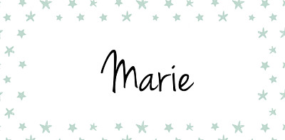 Marque-place Baptême Nuit étoilée jade finition Marque-place Baptême Nuit étoilée jade finition