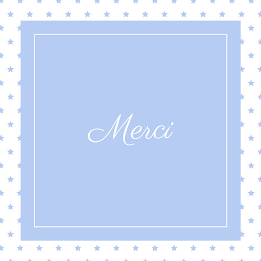 Carte de remerciement Merci classique chic bleuet Carte de remerciement Merci classique chic bleuet