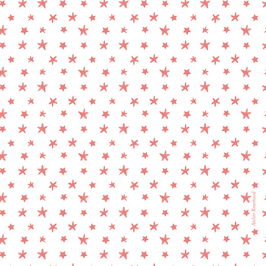 Carte de remerciement Petit ruban étoilé corail - Page 2 Carte de remerciement Petit ruban étoilé corail - Page 2