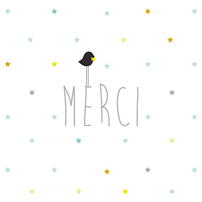 Carte de remerciement Petit lovely boy photo blanc finition Carte de remerciement Petit lovely boy photo blanc finition