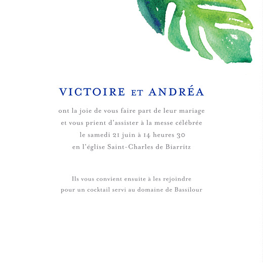 Faire-part de mariage Acapulco (4 pages) blanc & vert - Page 3 Faire-part de mariage Acapulco (4 pages) blanc & vert - Page 3