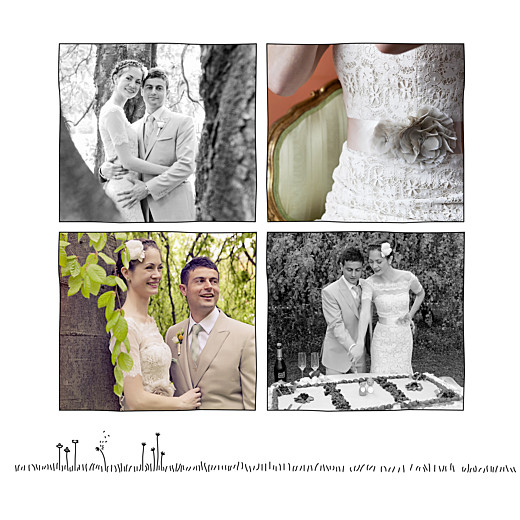 Carte de remerciement mariage Promesse champêtre (5 photos) blanc - Page 2 Carte de remerciement mariage Promesse champêtre (5 photos) blanc - Page 2