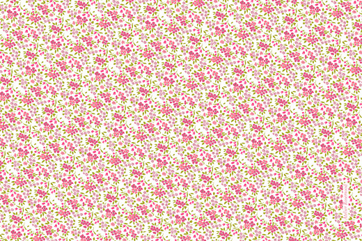 Faire-part de naissance Liberty tradition rose - Verso Faire-part de naissance Liberty tradition rose - Verso
