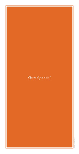 Menu de mariage Carré chic (4 pages) orange - Page 4