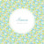 Faire-part de naissance Petit liberty (triptyque) vert & jaune Faire-part de naissance Petit liberty (triptyque) vert & jaune
