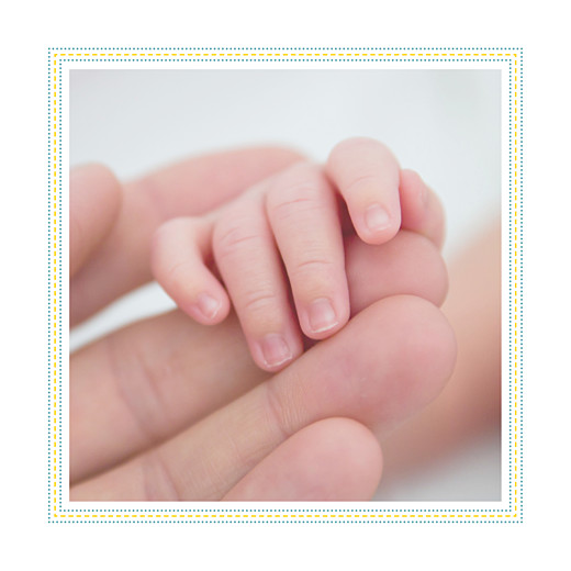Faire-part de naissance Petit liberty (triptyque) vert & jaune Faire-part de naissance Petit liberty (triptyque) vert & jaune