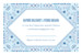 Carton d'invitation mariage Nomade bleu - Page 2