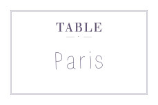 Marque-table mariage L'essentiel kraft & bleu-violet