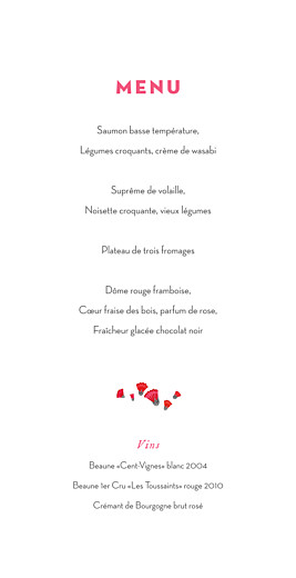 Menu de mariage Couronne de fleurs gris & rose - Page 3 Menu de mariage Couronne de fleurs gris & rose - Page 3