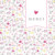 Carte de remerciement Petit liberty cœur prune - Page 1 Carte de remerciement Petit liberty cœur prune - Page 1