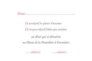 Carton réponse mariage Couronne de fleurs gris & rose Carton réponse mariage Couronne de fleurs gris & rose