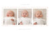 Faire-part de naissance Liberty liseré triplés rose - Page 1 Faire-part de naissance Liberty liseré triplés rose - Page 1
