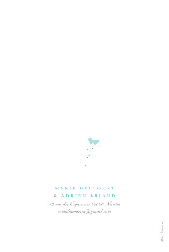 Faire-part de mariage Papillons portrait blanc et bleu - Page 4 Faire-part de mariage Papillons portrait blanc et bleu - Page 4