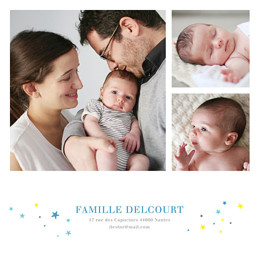 Faire-part de naissance Liberty étoiles 3 photos bleu - Page 2 Faire-part de naissance Liberty étoiles 3 photos bleu - Page 2