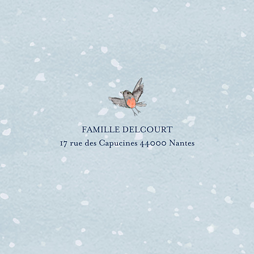 Carte de voeux Conte d'hiver (triptyque) bleu - Page 5