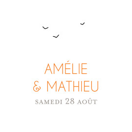 Etiquette perforée mariage Promesse champêtre (carré) blanc