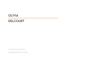 Carte de correspondance Chic orange