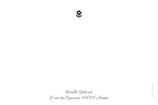 Carte de correspondance Clémentines beige - Verso