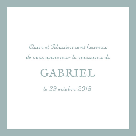 Faire-part de naissance Jeux d\'enfant (triptyque) gris Faire-part de naissance Jeux d\'enfant (triptyque) gris