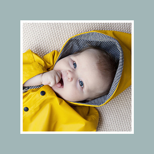 Faire-part de naissance Jeux d\'enfant (triptyque) gris Faire-part de naissance Jeux d\'enfant (triptyque) gris