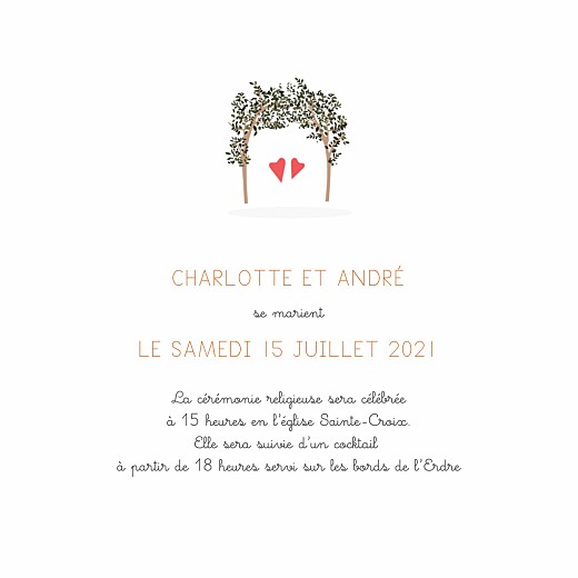 Faire-part de mariage Jour de fête (4 pages) crème - Page 3 Faire-part de mariage Jour de fête (4 pages) crème - Page 3