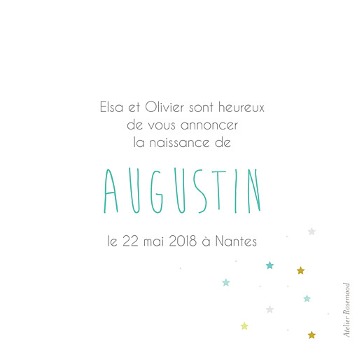 Faire-part de naissance Lovely boy (triptyque) blanc Faire-part de naissance Lovely boy (triptyque) blanc