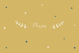 Carte de correspondance Étoiles ocre
