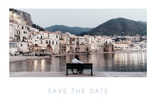 Save the Date Simple 1 photo paysage blanc - Recto Save the Date Simple 1 photo paysage blanc - Recto
