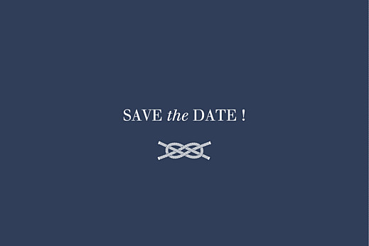 Save the Date Marin bleu - Recto Save the Date Marin bleu - Recto