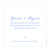 Carton d'invitation mariage Carré contemporain bleu - Page 2 Carton d'invitation mariage Carré contemporain bleu - Page 2