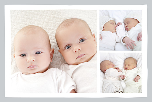 Faire-part de naissance Jumeaux Dandys 4 pages gris - Page 2 Faire-part de naissance Jumeaux Dandys 4 pages gris - Page 2