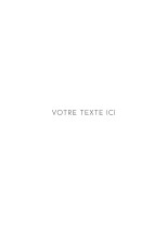 Carte de remerciement Vierge rectangulaire blanc