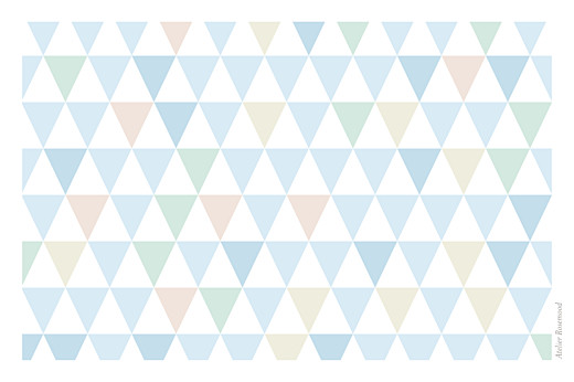 Carte de voeux Petits triangles photo bleu - Page 4