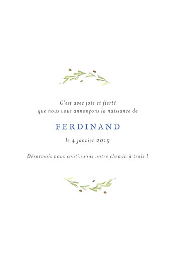 Faire-part de naissance Renard aquarelle 3 photos bleu - Page 3 Faire-part de naissance Renard aquarelle 3 photos bleu - Page 3