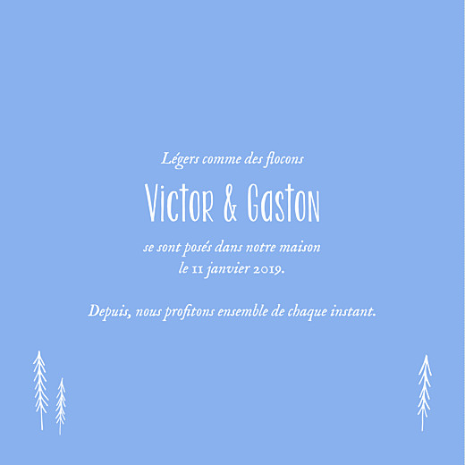 Faire-part de naissance Petites montagnes jumeaux bleu - Page 3 Faire-part de naissance Petites montagnes jumeaux bleu - Page 3