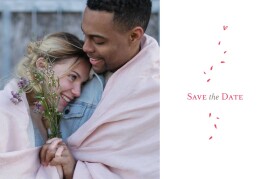 Save the Date Bouquet rouge