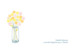 Carte de correspondance Instant fleuri jaune - Page 1