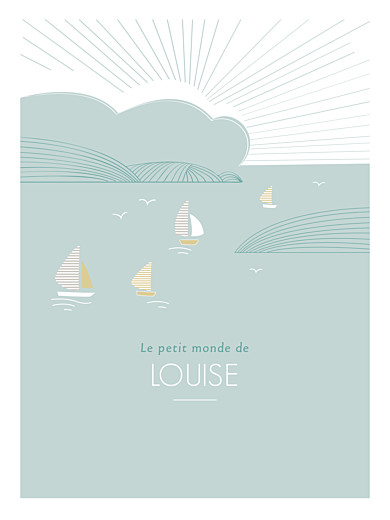 Affichette Horizon vert d'eau - Recto Affichette Horizon vert d'eau - Recto