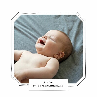 Carte de remerciement Merci grandes découvertes photo blanc finition Carte de remerciement Merci grandes découvertes photo blanc finition