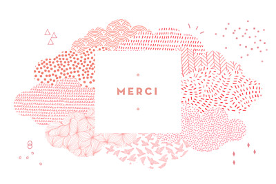 Carte de remerciement Merci sur un petit nuage photo rose finition Carte de remerciement Merci sur un petit nuage photo rose finition