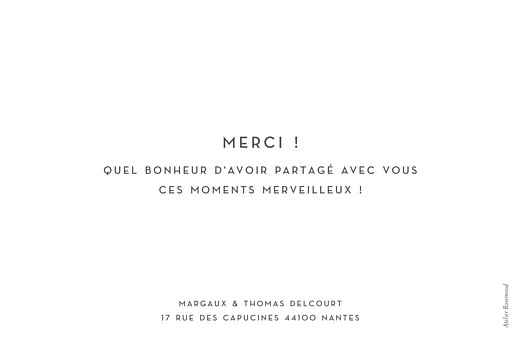 Carte de remerciement mariage Simple 1 photo paysage (dorure) blanc - Page 2 Carte de remerciement mariage Simple 1 photo paysage (dorure) blanc - Page 2
