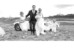 Carte de remerciement mariage Bandeau photo paysage (dorure) blanc - Page 1