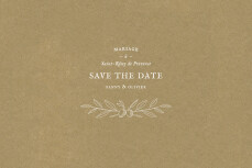 Save the Date Provence Kraft