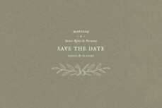 Save the Date Provence Olive