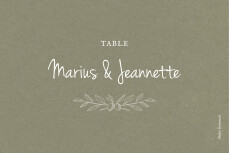 Marque-table mariage Provence Olive