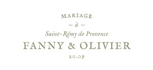 Etiquette perforée mariage Provence Olive