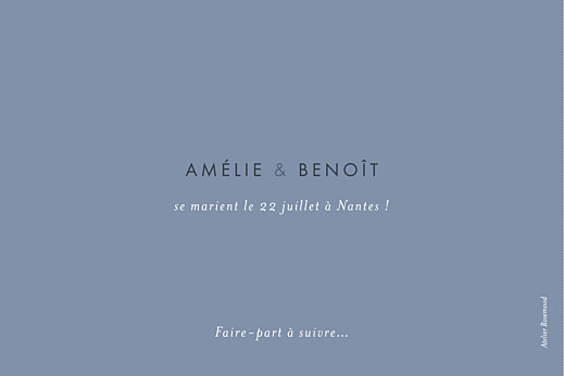 Save the Date Lettres d'amour bleu - Page 2